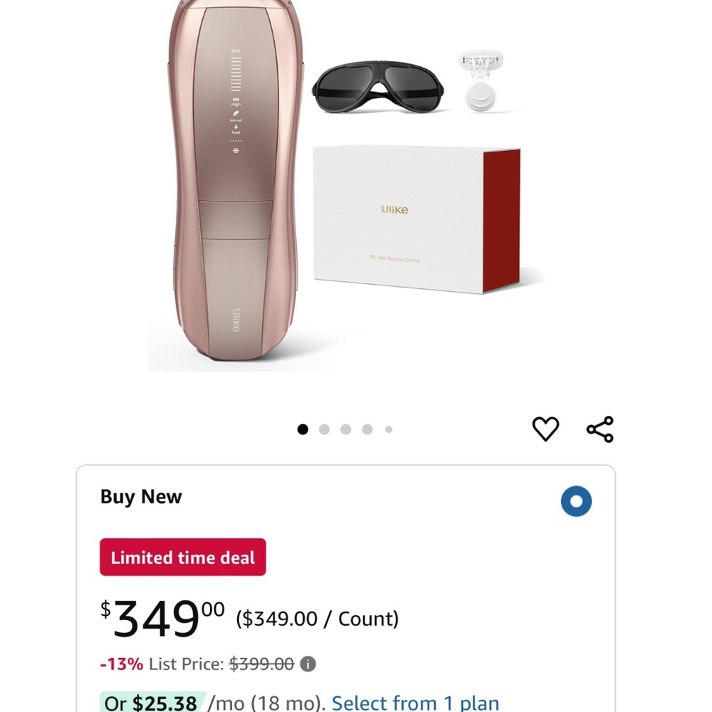 Rose Gold Hair Removal Device